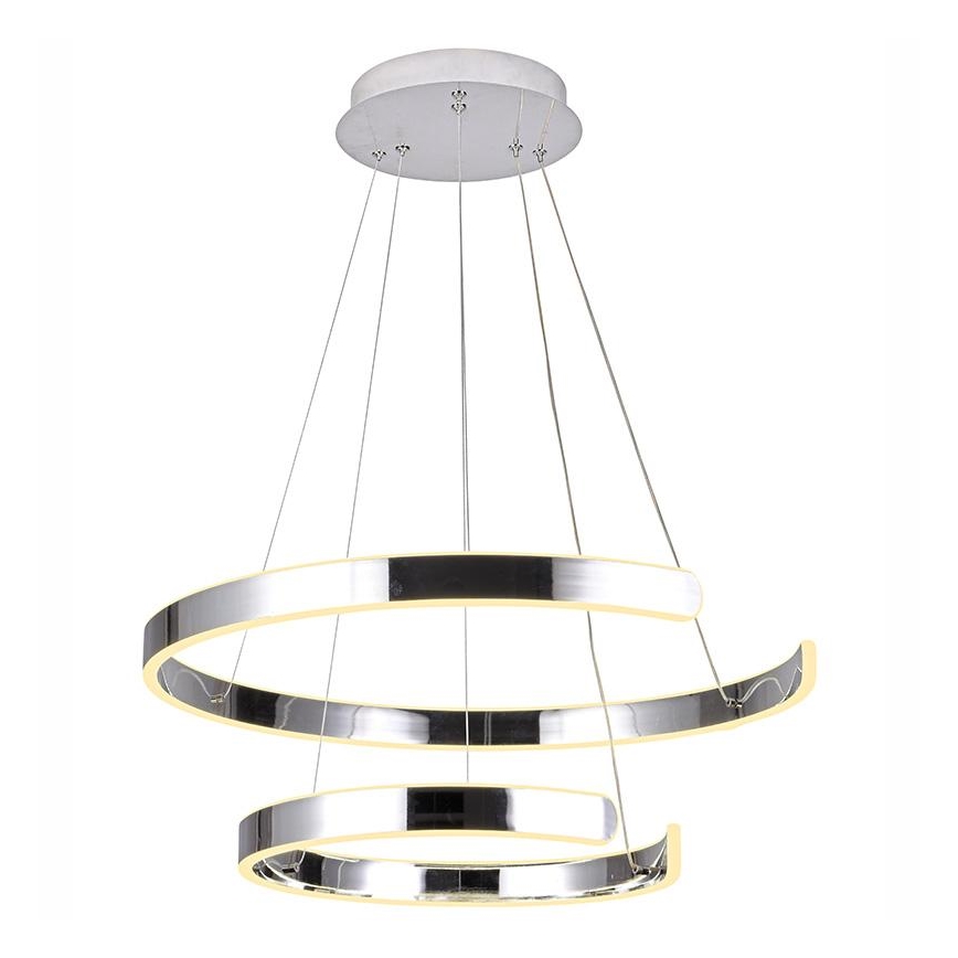 LED prigušiva luster na sajli LED/120W/230V 3000-6500K prečnik 60 cm + daljinski upravljač