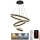 LED prigušiva luster na sajli LED/165W/230V 3000-6500K pr. 60 cm + daljinski upravljač