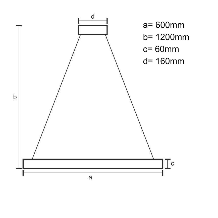 LED prigušiva luster na sajli LED/55W/230V 3000-6500K bela + daljinsko upravljanje
