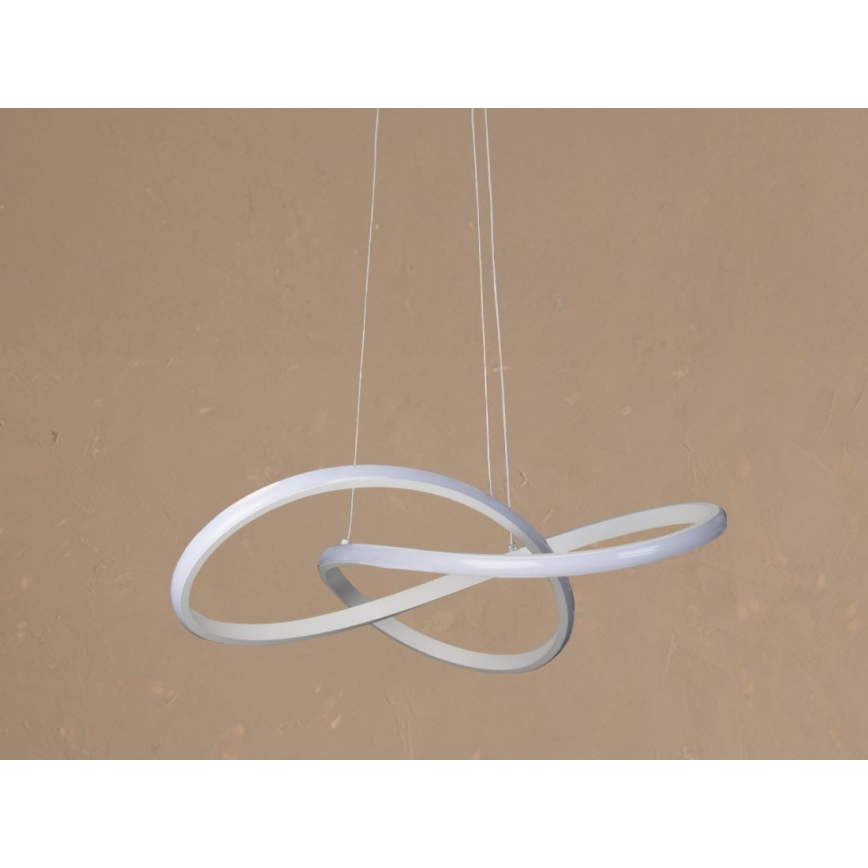 LED prigušiva luster na sajli LED/65W/230V 3000-6500K prečnik 49 cm + sa daljinskim upravljačem