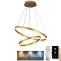 LED prigušiva luster na sajli LED/70W/230V 3000-6500K prečnik 60 cm + daljinski upravljač