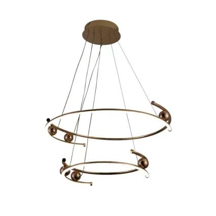 LED prigušiva luster na sajli LED/80W/230V 3000-6500K prečnik 60 cm + daljinski upravljač