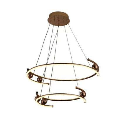 LED prigušiva luster na sajli LED/80W/230V 3000-6500K prečnik 60 cm + daljinski upravljač