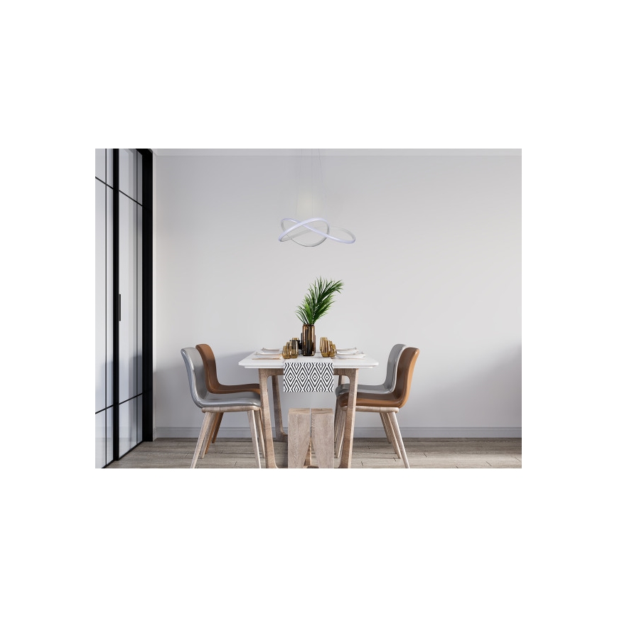 LED prigušiva luster na sajli LED/85W/230V 3000-6500K prečnik 60 cm + daljinski upravljač