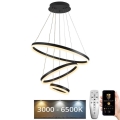 LED prigušiva luster na sajli LED/85W/230V 3000-6500K prečnik 60 cm + daljinsko upravljanje