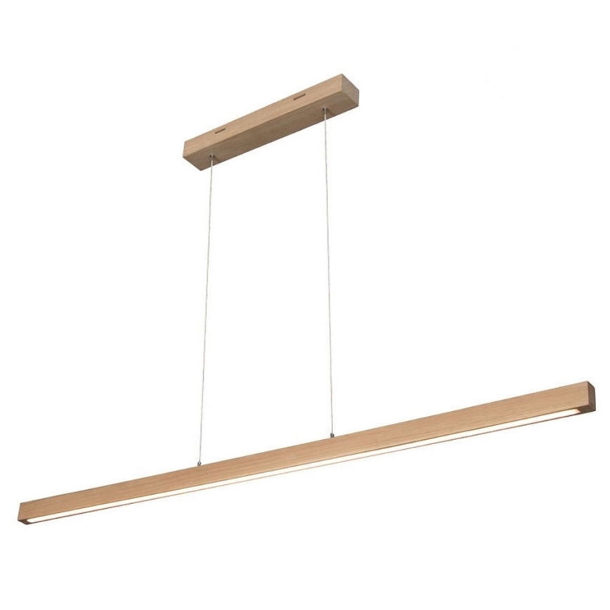 LED prigušiva luster na sajli SMAL LED/18W/230V hrast