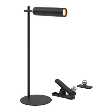 LED Prigušiva magnetna punjiva stona lampa 3u1 LED/3W/5V 4000K 1500 mAh crno