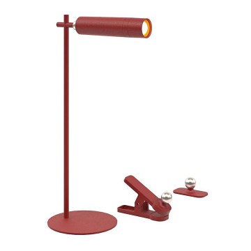 LED Prigušiva magnetna punjiva stona lampa 3u1 LED/3W/5V 4000K 1500 mAh crveno