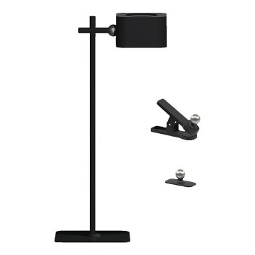 LED Prigušiva magnetna punjiva stona lampa 4u1 LED/3W/5V 3000-6000K 1800 mAh crno