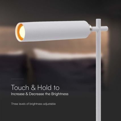 LED Prigušiva magnetna punjiva stona lampa 3u1 LED/3W/5V 4000K 1500 mAh bela