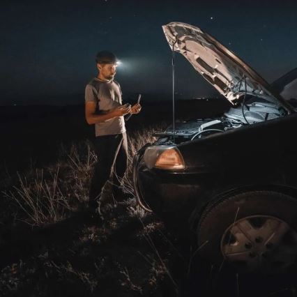 LED Prigušiva naglavna Lampa sa senzorom GP DISCOVERY CHW54 LED/3xAAA IPX5