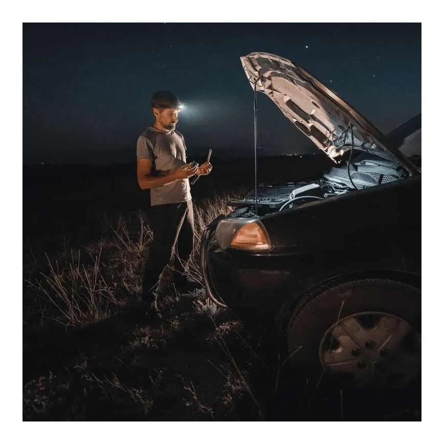 LED Prigušiva naglavna Lampa sa senzorom GP DISCOVERY CHW54 LED/3xAAA IPX5