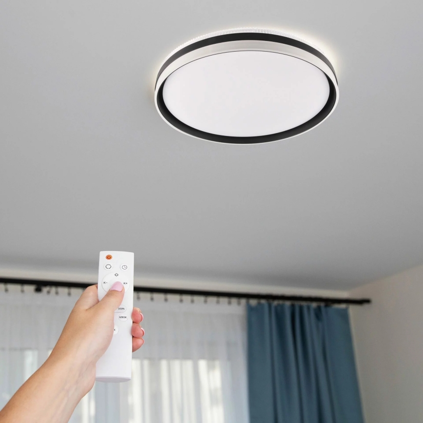 LED Prigušiva plafonjera za kupatilo BARBARA LED/72W/230V pr. 48,5 cm 3000-6000K IP44 + Daljinski upravljač