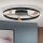 LED Prigušiva plafonjera BERLIN LED/50W/230V crno/zlatna