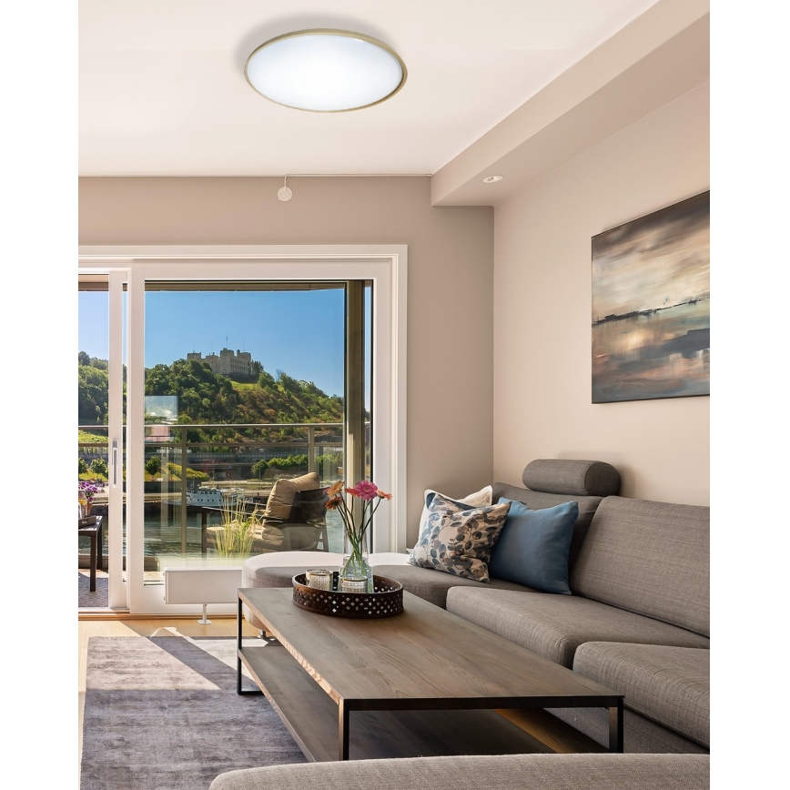 LED Prigušiva plafonjera DRINA LED/36W/230V 2700-6500K pr. 50 cm + Daljinski upravljač