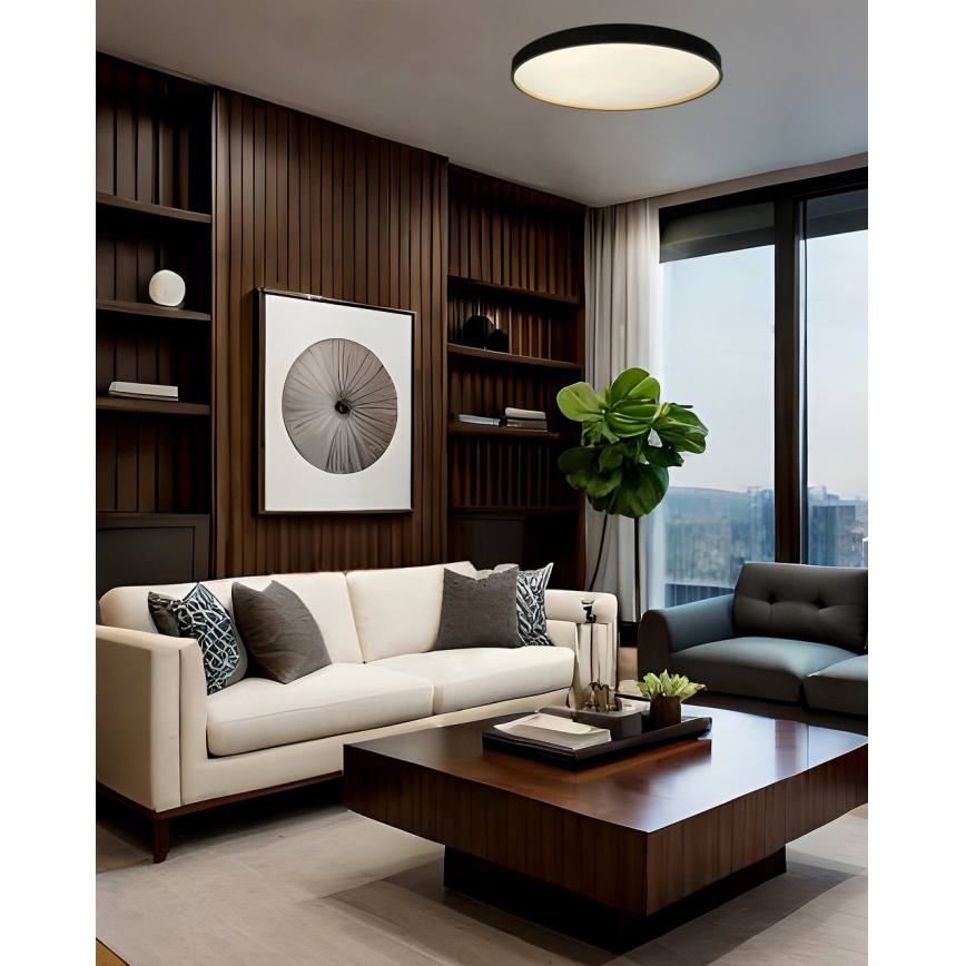 LED Prigušiva plafonjera EBRO LED/36W/230V 2700-6500K pr. 50 cm + Daljinski upravljač