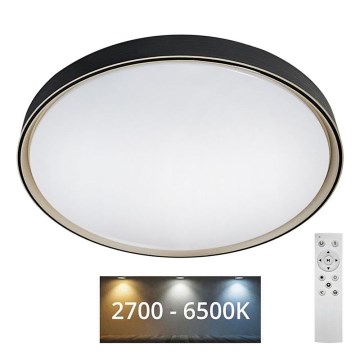 LED Prigušiva plafonjera EBRO LED/36W/230V 2700-6500K pr. 50 cm + Daljinski upravljač