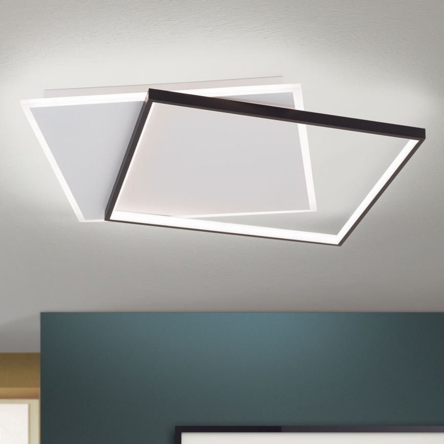 LED Prigušiva plafonjera EMANUEL LED/50W/230V bela/crno