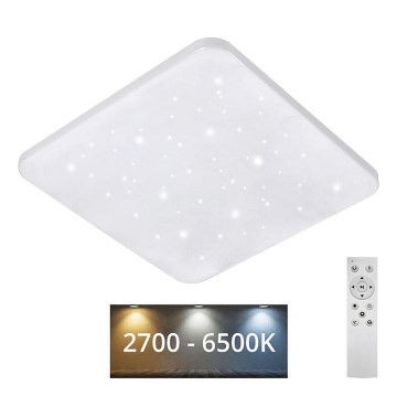 LED Prigušiva plafonjera FLORA LED/36W/230V 2700-6500K 43x43 cm + Daljinski upravljač