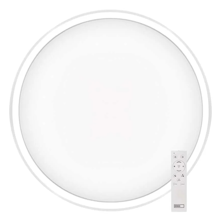 LED Prigušiva plafonjera GoSmart LED/45W/230V pr. 50 cm 2700-6500K Wi-Fi Tuya + Daljinski upravljač
