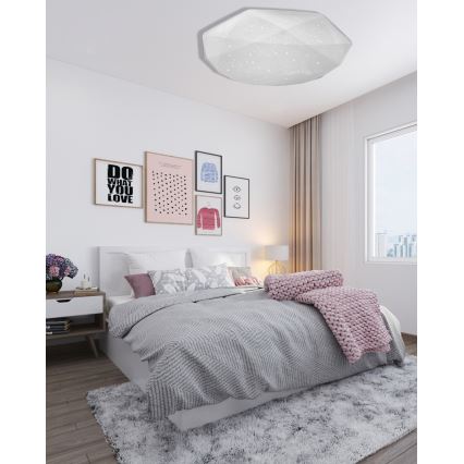 LED Prigušiva plafonjera INDUS LED/60W/230V 2700-6500K pr. 58 cm + Daljinski upravljač
