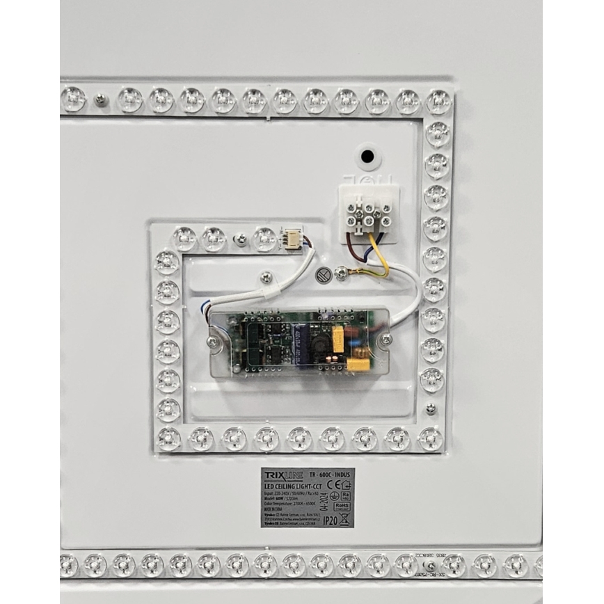LED Prigušiva plafonjera INDUS LED/60W/230V 2700-6500K pr. 58 cm + Daljinski upravljač
