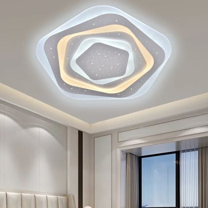 LED Prigušiva plafonjera LED/105W/230V 3000-6500K + Daljinski upravljač