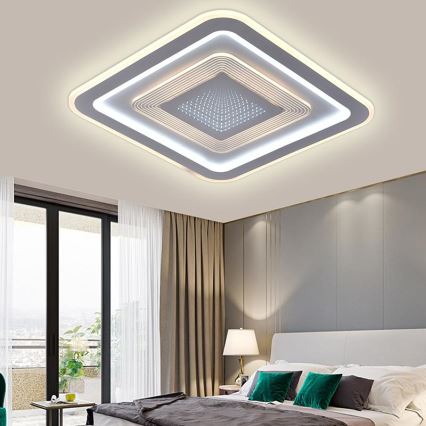 LED Prigušiva plafonjera LED/105W/230V 3000-6500K + Daljinski upravljač