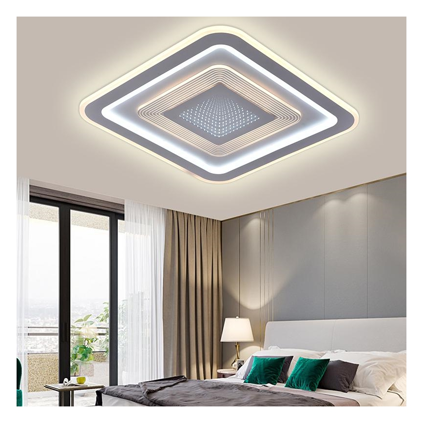 LED Prigušiva plafonjera LED/105W/230V 3000-6500K + Daljinski upravljač