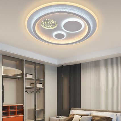 LED Prigušiva plafonjera LED/110W/230V 3000-6500K + Daljinski upravljač