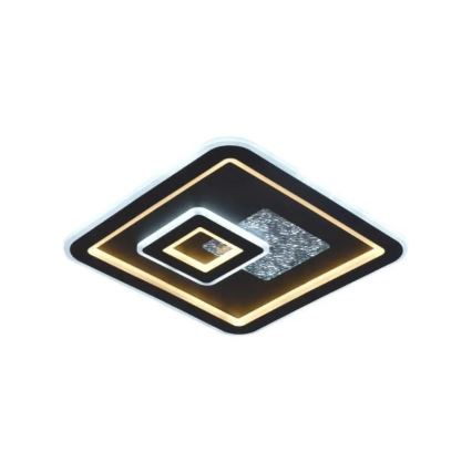 LED Prigušiva plafonjera LED/110W/230V 3000-6500K crno + Daljinski upravljač