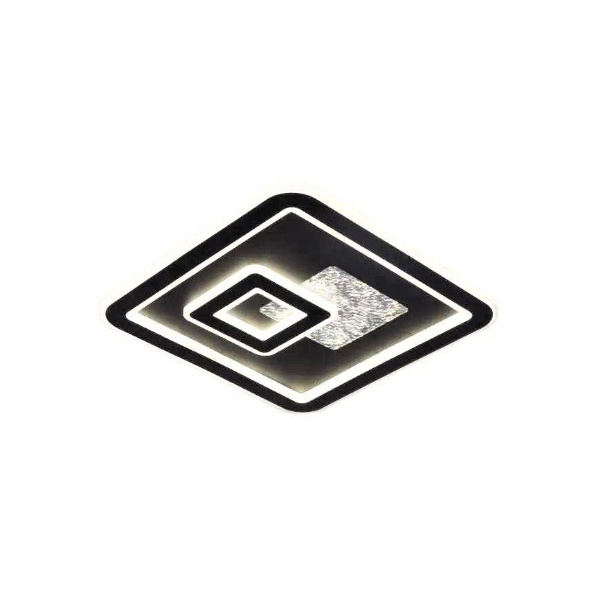 LED Prigušiva plafonjera LED/110W/230V 3000-6500K crno + Daljinski upravljač