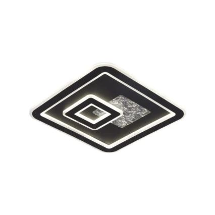LED Prigušiva plafonjera LED/110W/230V 3000-6500K crno + Daljinski upravljač