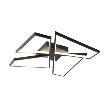 LED Prigušiva plafonjera LED/115W/230V 3000-6500K crno + Daljinski upravljač