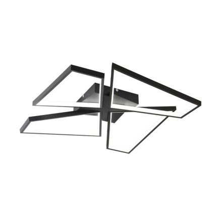 LED Prigušiva plafonjera LED/115W/230V 3000-6500K crno + Daljinski upravljač