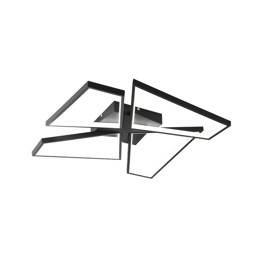 LED Prigušiva plafonjera LED/115W/230V 3000-6500K crno + Daljinski upravljač
