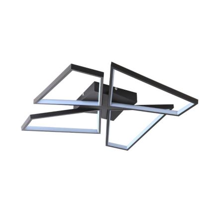 LED Prigušiva plafonjera LED/115W/230V 3000-6500K crno + Daljinski upravljač