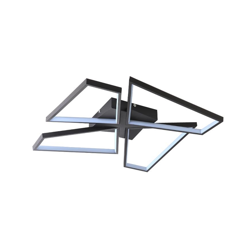 LED Prigušiva plafonjera LED/115W/230V 3000-6500K crno + Daljinski upravljač