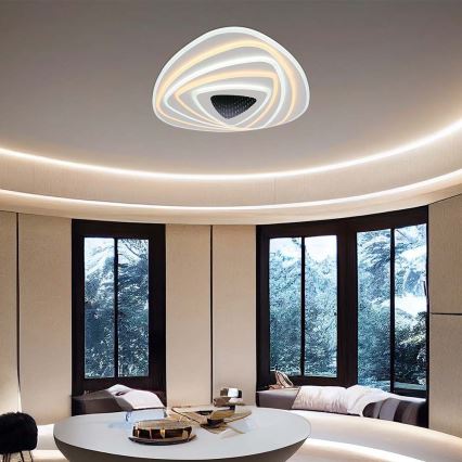 LED Prigušiva plafonjera LED/120W/230V 3000-6500K + Daljinski upravljač