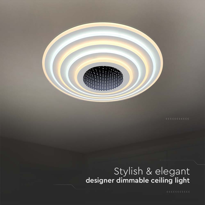 LED Prigušiva plafonjera LED/125W/230V 3000-6500K + Daljinski upravljač