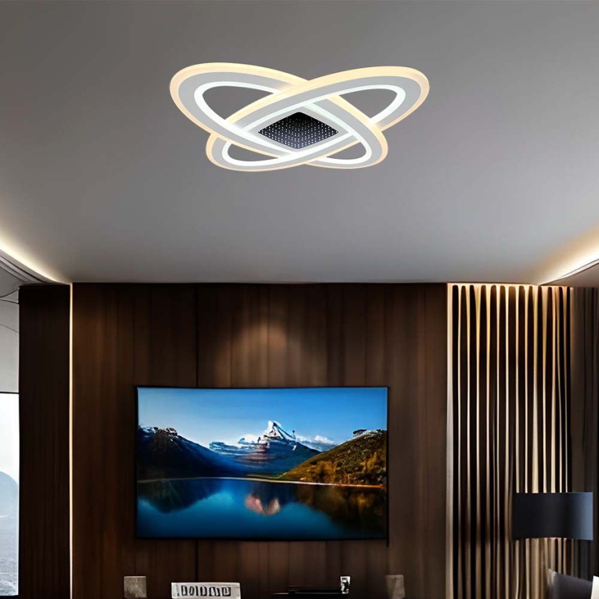 LED Prigušiva plafonjera LED/130W/230V 3000-6500K + Daljinski upravljač