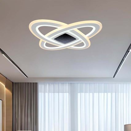 LED Prigušiva plafonjera LED/130W/230V 3000-6500K + Daljinski upravljač