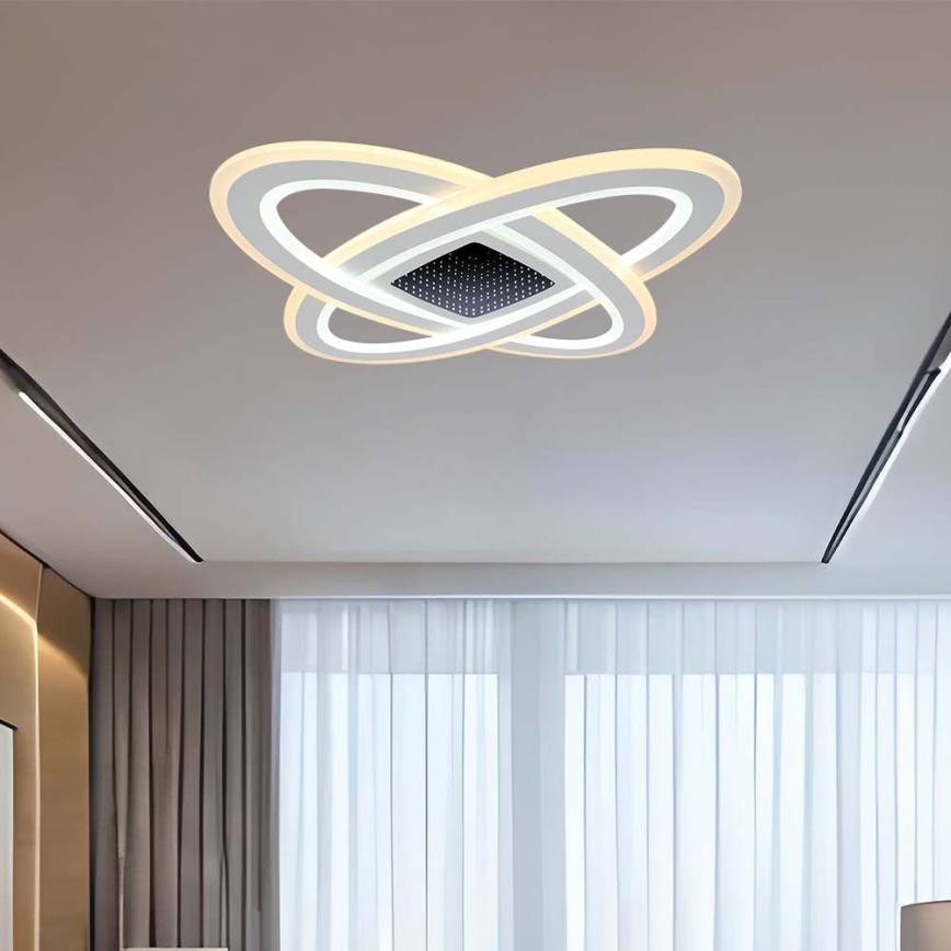 LED Prigušiva plafonjera LED/130W/230V 3000-6500K + Daljinski upravljač