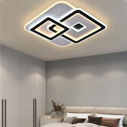 LED Prigušiva plafonjera LED/145W/230V 3000-6500K + Daljinski upravljač