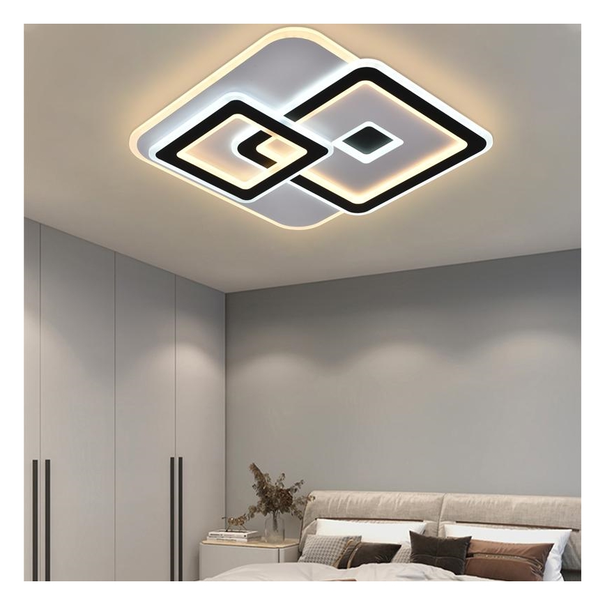 LED Prigušiva plafonjera LED/145W/230V 3000-6500K + Daljinski upravljač