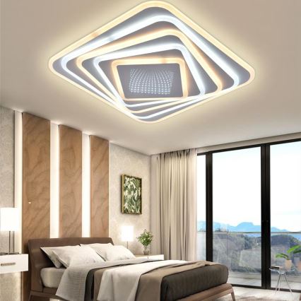 LED Prigušiva plafonjera LED/150W/230V 3000-6500K + Daljinski upravljač