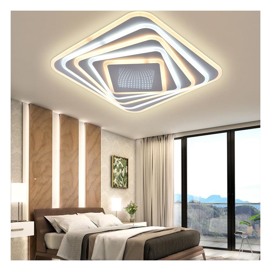 LED Prigušiva plafonjera LED/150W/230V 3000-6500K + Daljinski upravljač