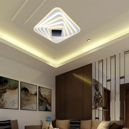 LED Prigušiva plafonjera LED/150W/230V 3000-6500K + Daljinski upravljač