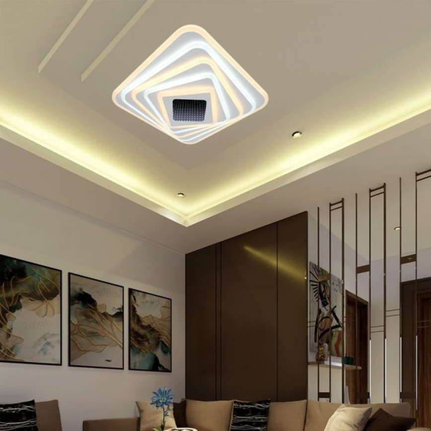 LED Prigušiva plafonjera LED/150W/230V 3000-6500K + Daljinski upravljač