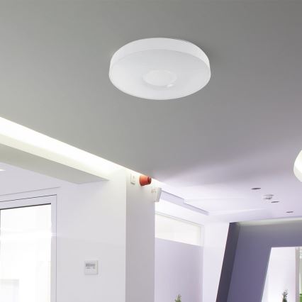 LED Prigušiva plafonjera LED/40W/230V 3000-6500K 39 cm bela + Daljinski upravljač